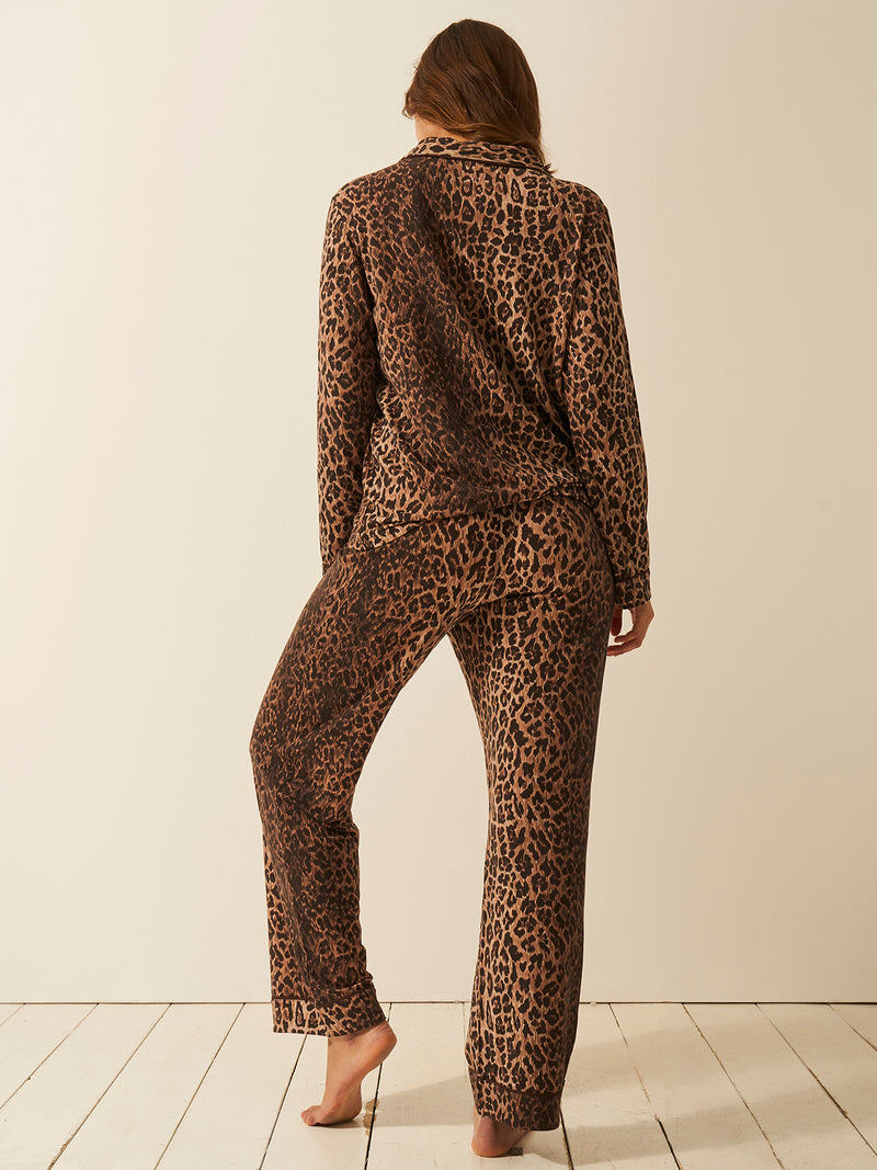 Long Pajama Set - RIXO Classic Leopard