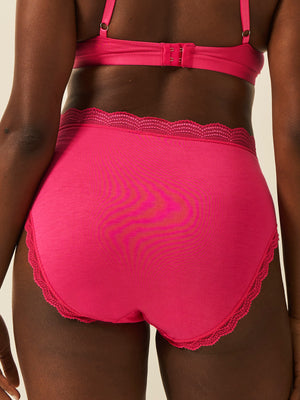 High Rise Brief - Raspberry