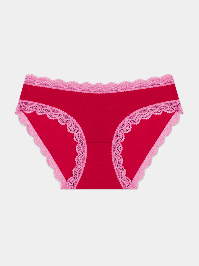 The Original Brief - Lipstick Red & Pink Cosmos