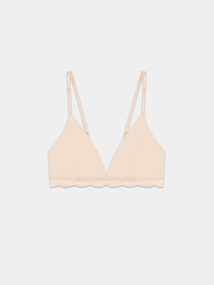 Triangle Lace Bra - Sand