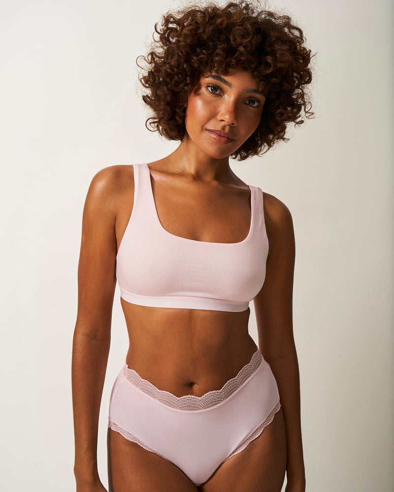 Soft Scoop Bra - Pink-a-boo Mintteks