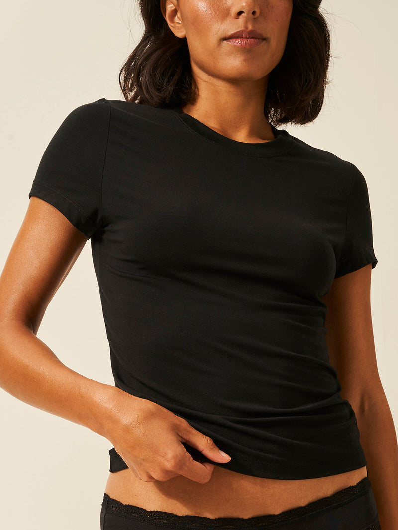 Short Sleeve Top - Black Wholegood Inter-United Ltd