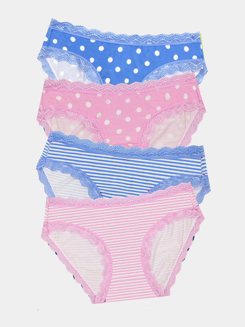 The Original Brief Four Pack - Spots & Stripes