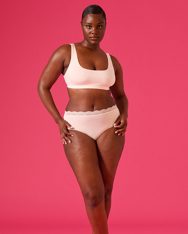 Soft Scoop Bra - Pink-a-boo Mintteks