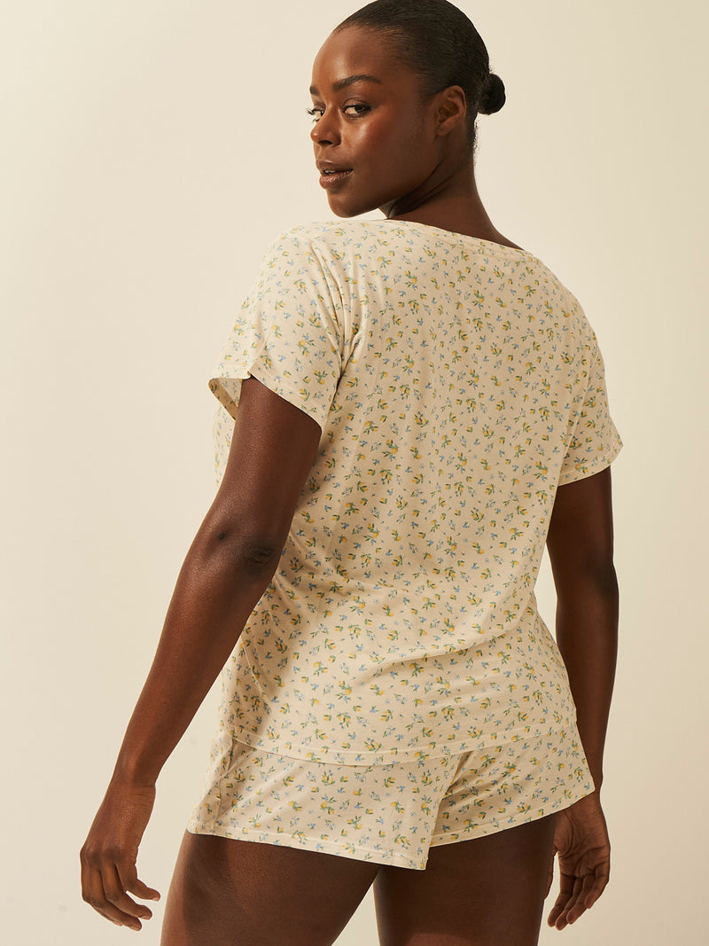 T-shirt & Short Pajama Set - Summer Lemon Charming Garment Enterprises Co