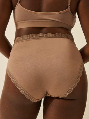 High Rise Brief - Taupe