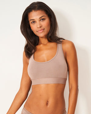 Racerback Bra - Taupe