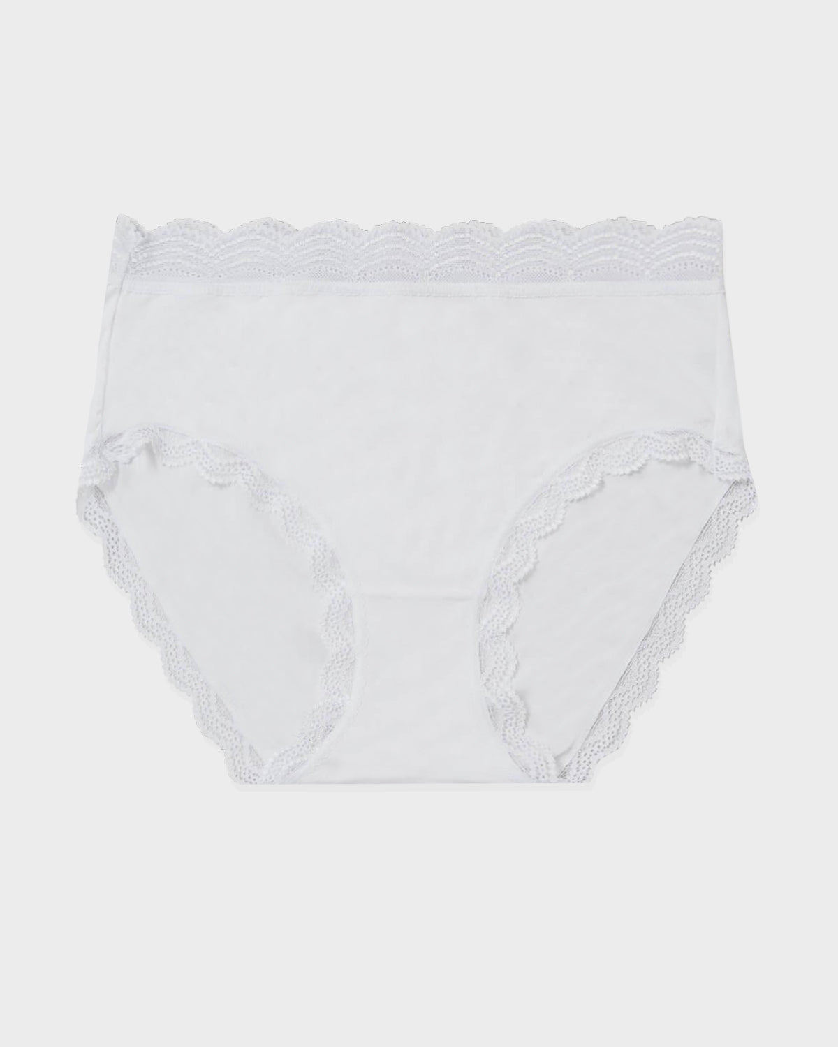 High Rise Brief - White  Sustainable TENCEL™ Lace Underwear – Stripe &  Stare USA