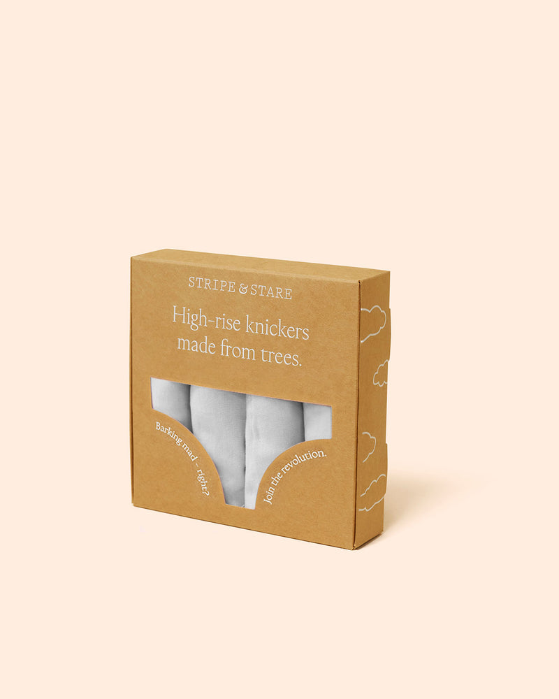 High Rise Brief Four Pack - White Charming Garment Enterprises Co