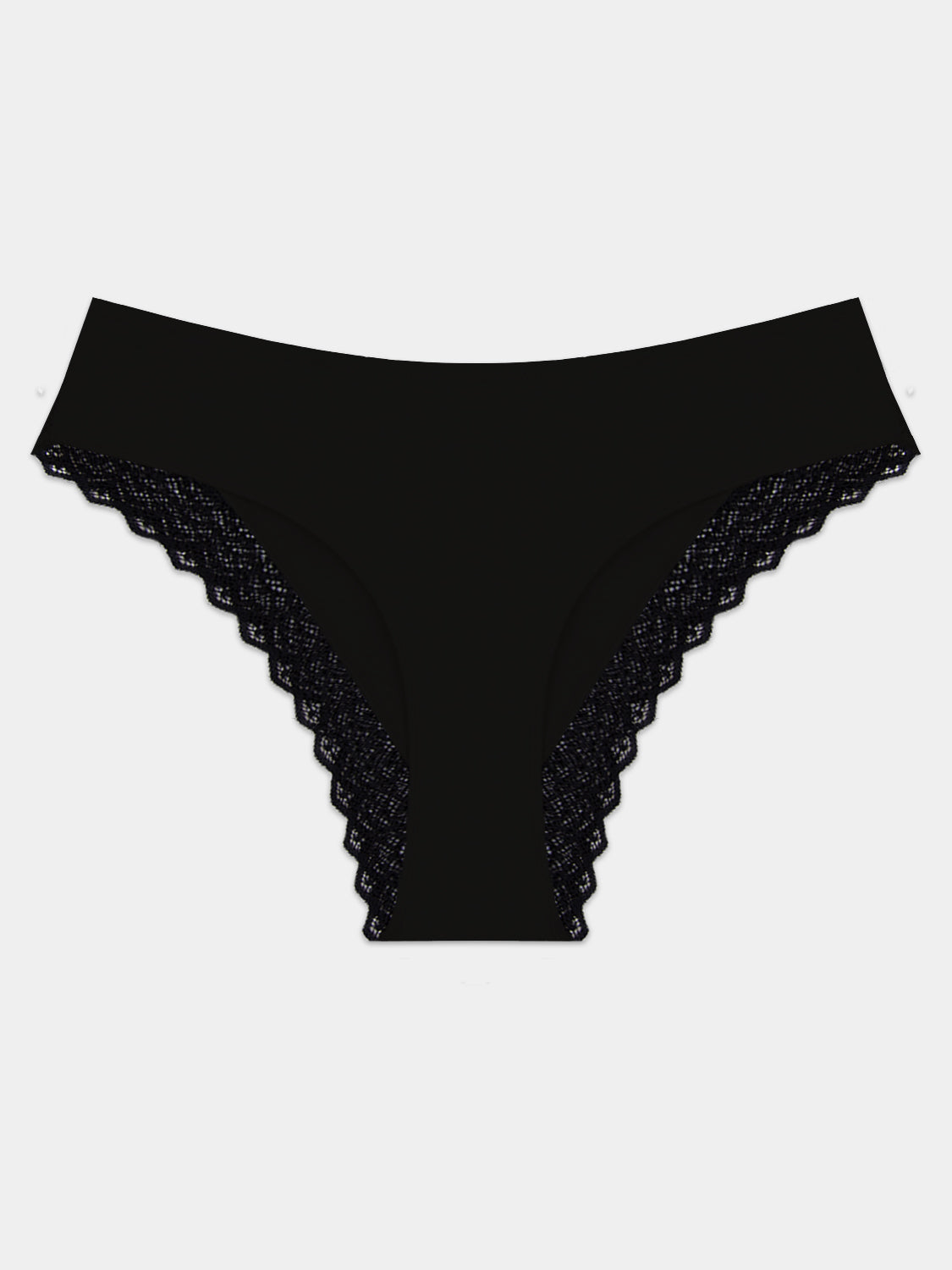 ZigZag Lace Brazilian Brief - Black Hop Lun Limited
