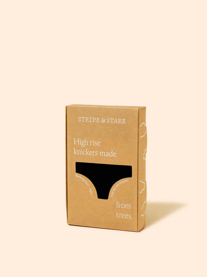 ZigZag Lace High Rise Brief - Black Hop Lun Limited