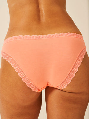 ZigZag Lace Original Brief - Peach Pop