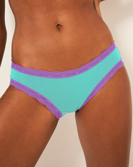 The Original Brief - Neon Mint and Purple Charming Garment Enterprises Co