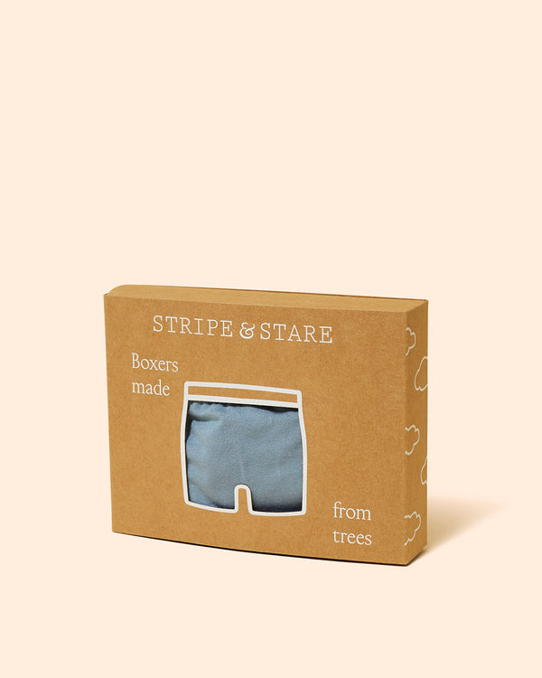Unisex Boxer - Denim Stripe & Stare