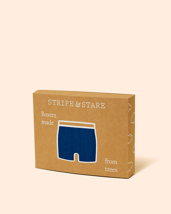 Unisex Boxer - Midnight Neon Pink Stripe & Stare®