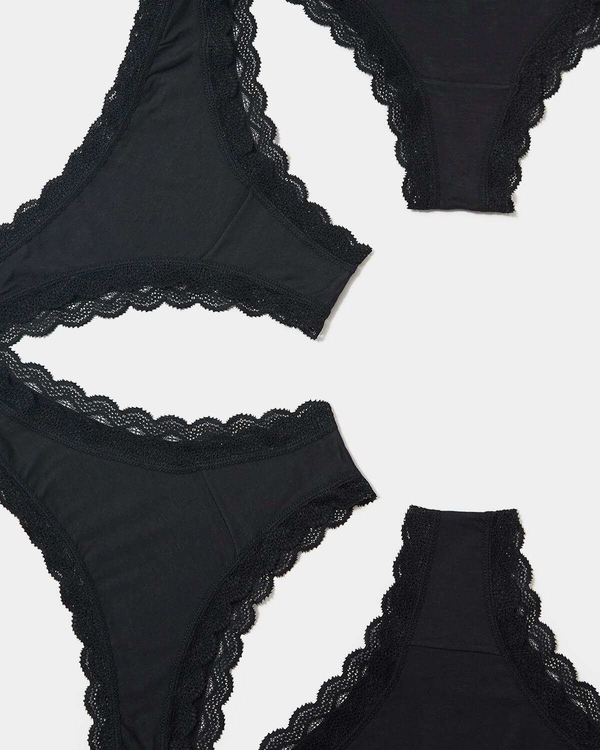 BASE- black, Brazilian cut undies – Vårbutikk