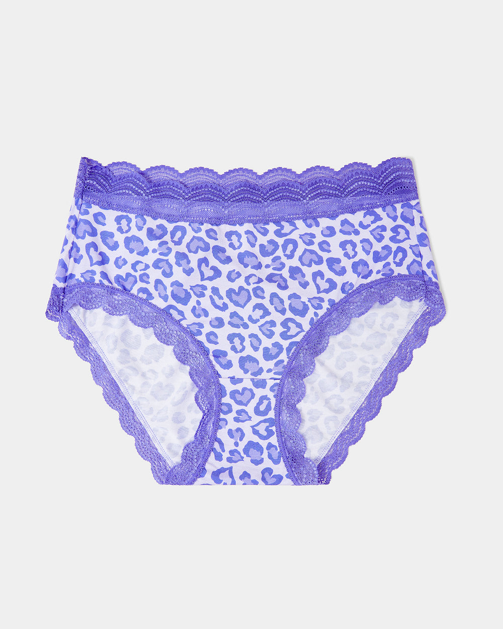 High Rise Brief - Purple Leopard  TENCEL™ Underwear – Stripe & Stare USA