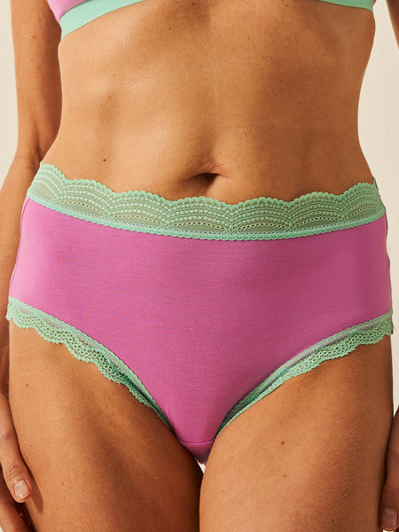 High Rise Brief - Sweet Violet & Peppermint Wholegood Inter-United Ltd