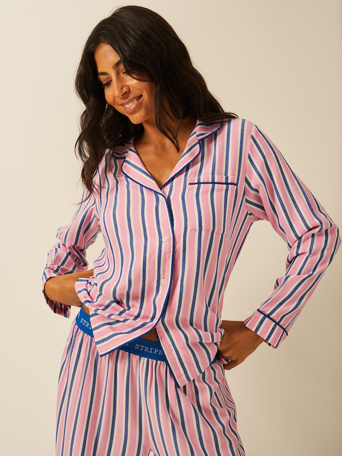 Soft Brushed Woven Pajama Top - Lazy Sunday Fast Track Sourcing FZC LLC