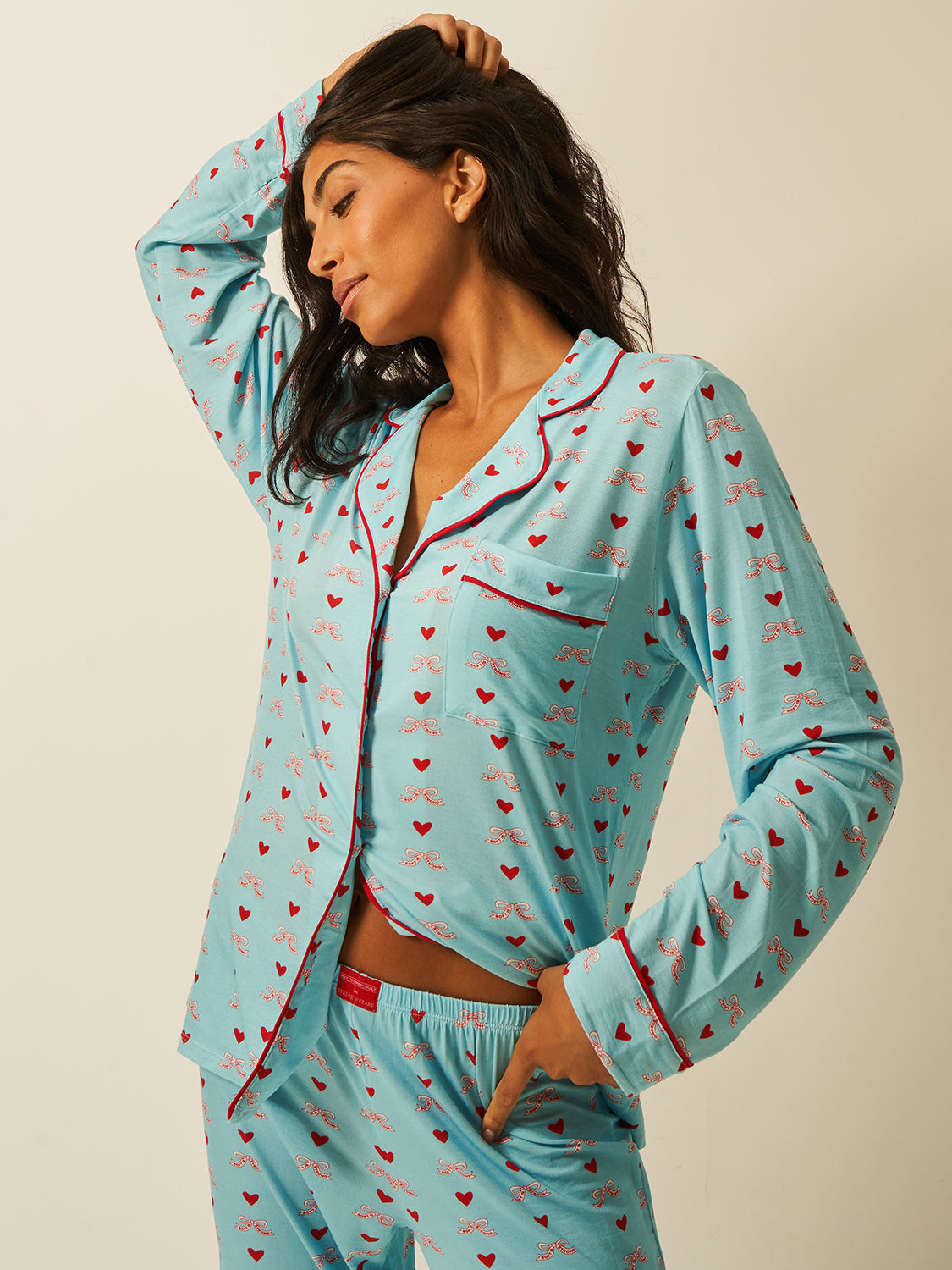 Buy Women Built X S&S Long Pajama Set - Bows Charming Garment Enterprises Co