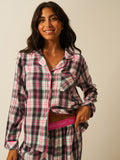 Soft Brushed Woven Pajama Top - No Grey Days