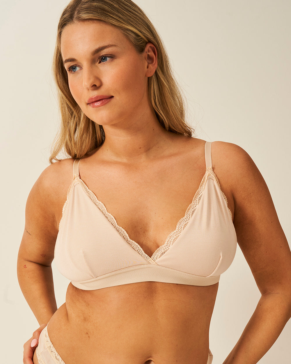 Lace Bralette - Sand Stripe & Stare