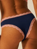 Brazilian Brief - Navy & Neon Peach