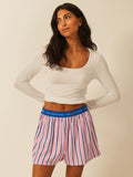 Soft Brushed Woven Pajama Shorts - Lazy Sunday