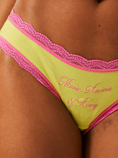 The Original Brief - Debute Manic Slogan Charming Garment Enterprises Co