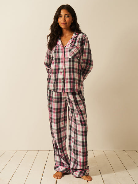 Soft Brushed Woven Pajama Top - No Grey Days Fast Track Sourcing FZC LLC