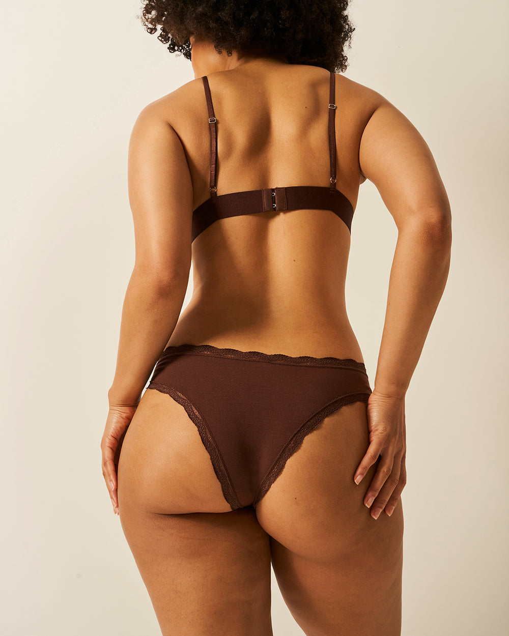 Brazilian Brief Four Pack - Cocoa Stripe & Stare®