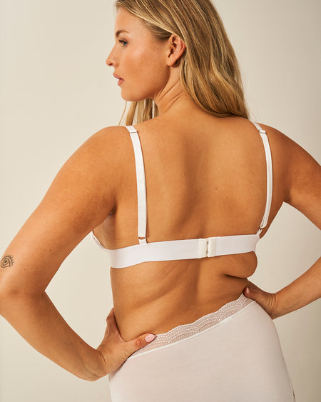 Lace Bralette - White Charming Garment Enterprises Co