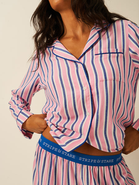 Soft Brushed Woven Pajama Top - Lazy Sunday Fast Track Sourcing FZC LLC
