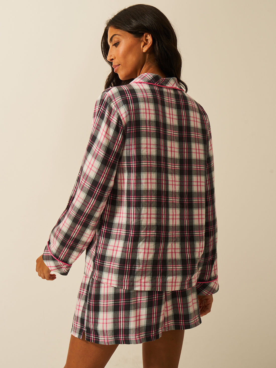 Soft Brushed Woven Pajama Top - No Grey Days