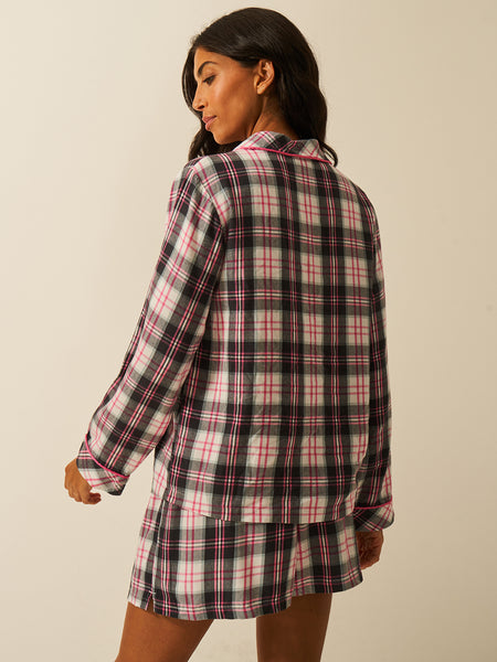 Soft Brushed Woven Pajama Top - No Grey Days Fast Track Sourcing FZC LLC
