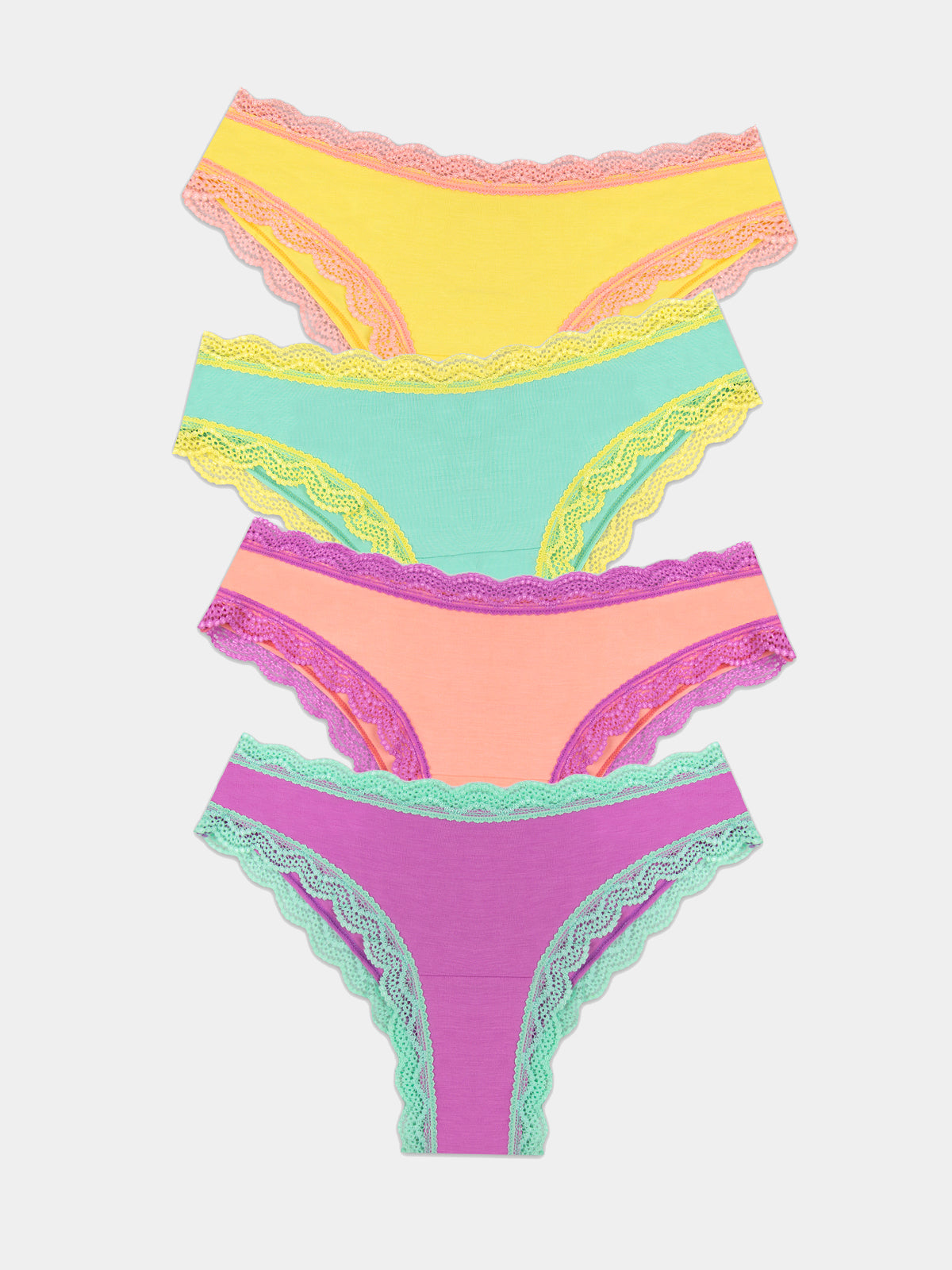 Brazilian Brief Four Pack - Iridescent Pastel Wholegood Inter-United Ltd