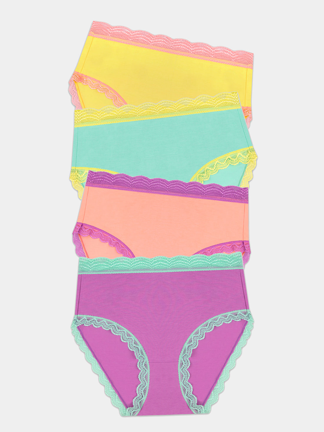 High Rise Brief Four Pack - Iridescent Pastel Wholegood Inter-United Ltd