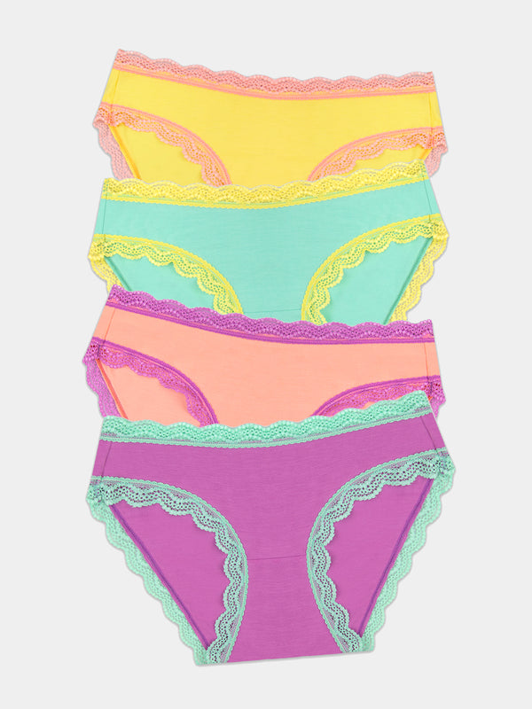 The Original Brief Four Pack - Iridescent Pastel