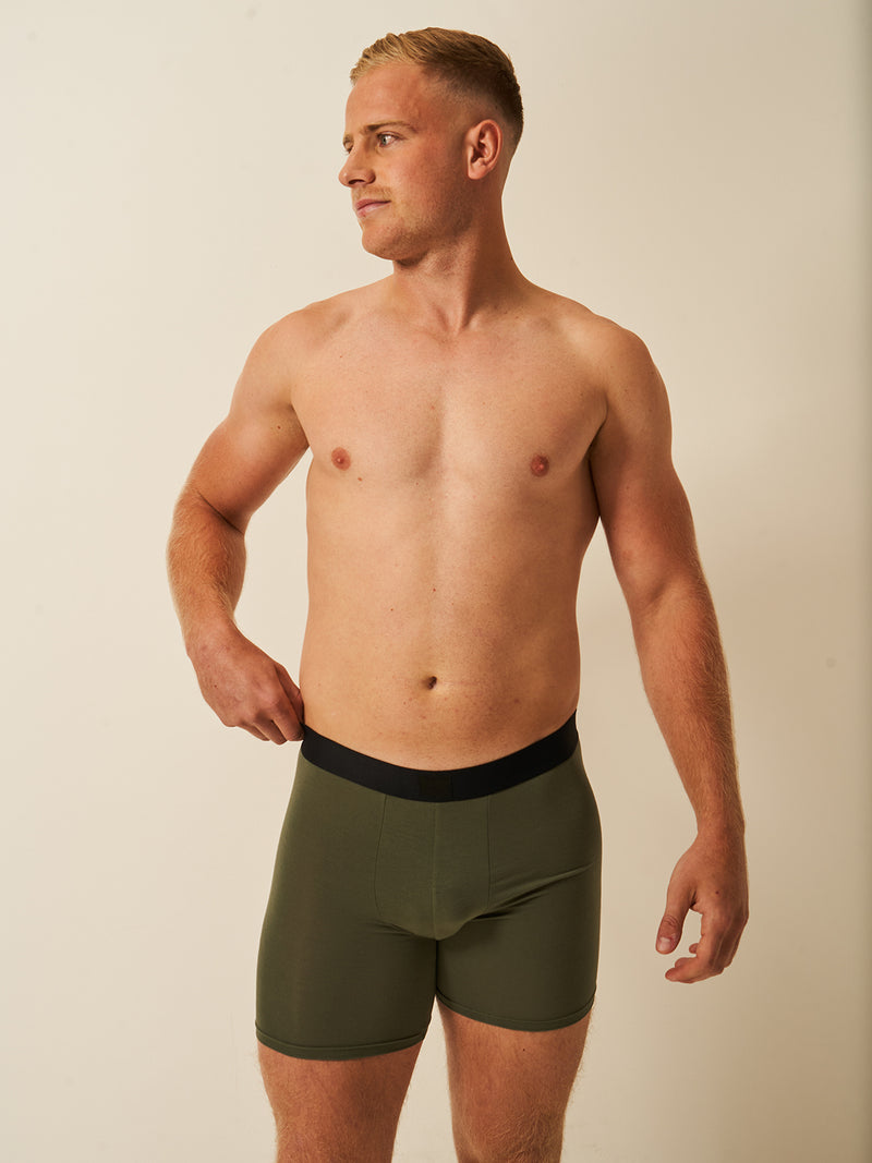 Mens Boxer - Khaki Wholegood Inter-United Ltd