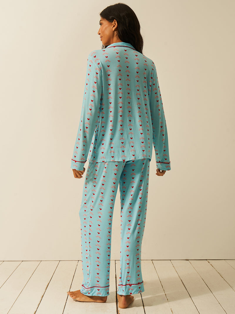 Buy Women Built X S&S Long Pajama Set - Bows Charming Garment Enterprises Co
