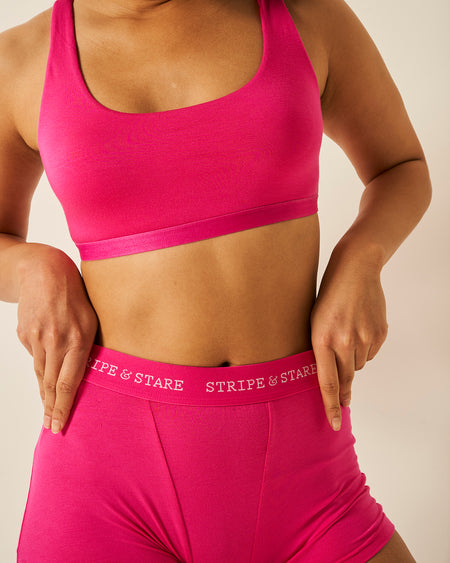 Women's Boxer - Raspberry Charming Garment Enterprises Co