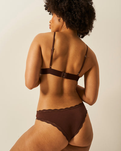 Brazilian Brief - Cocoa Stripe & Stare®