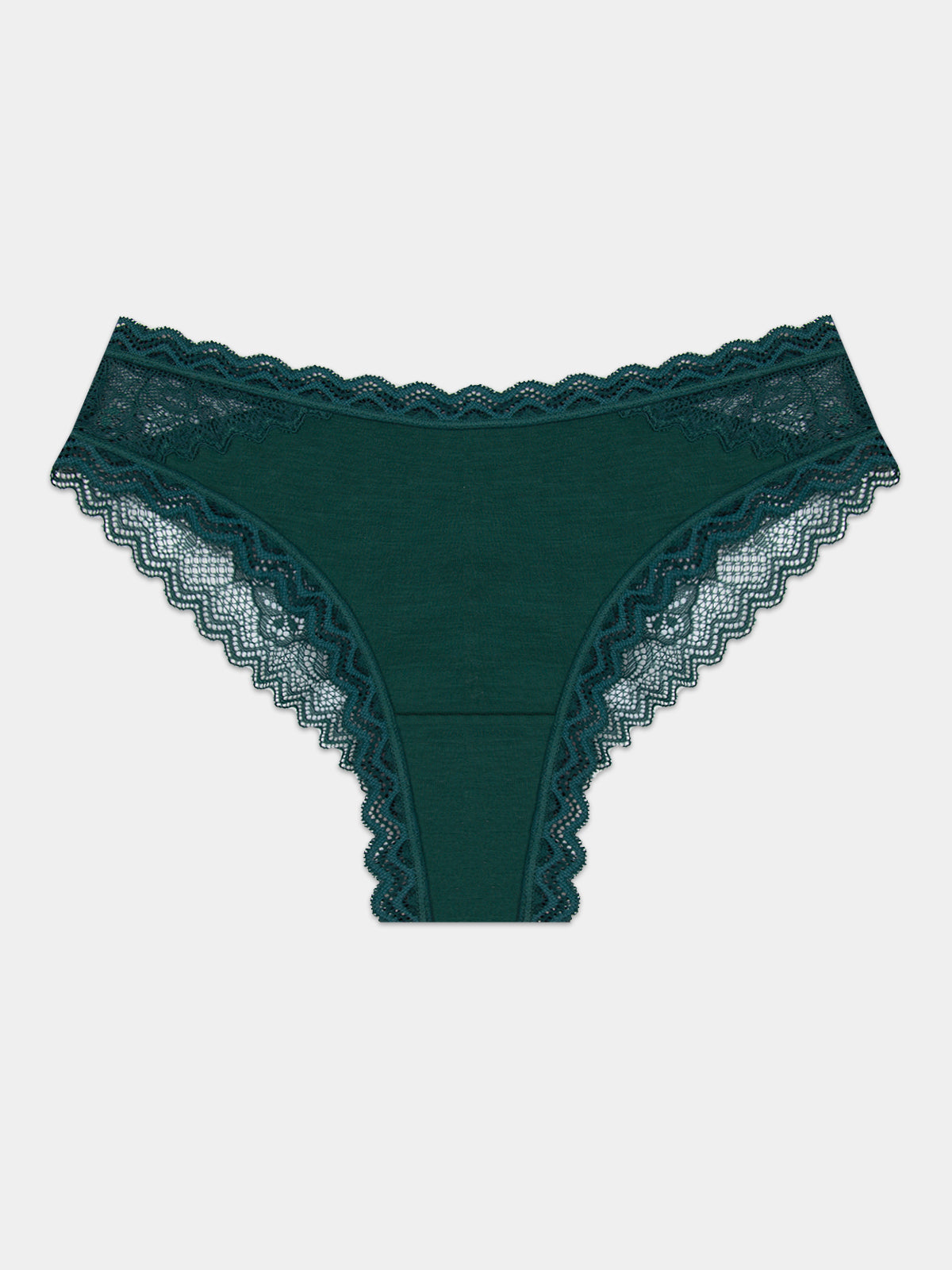 Eco Lace Brazilian Brief - Alpine Green Hop Lun Limited