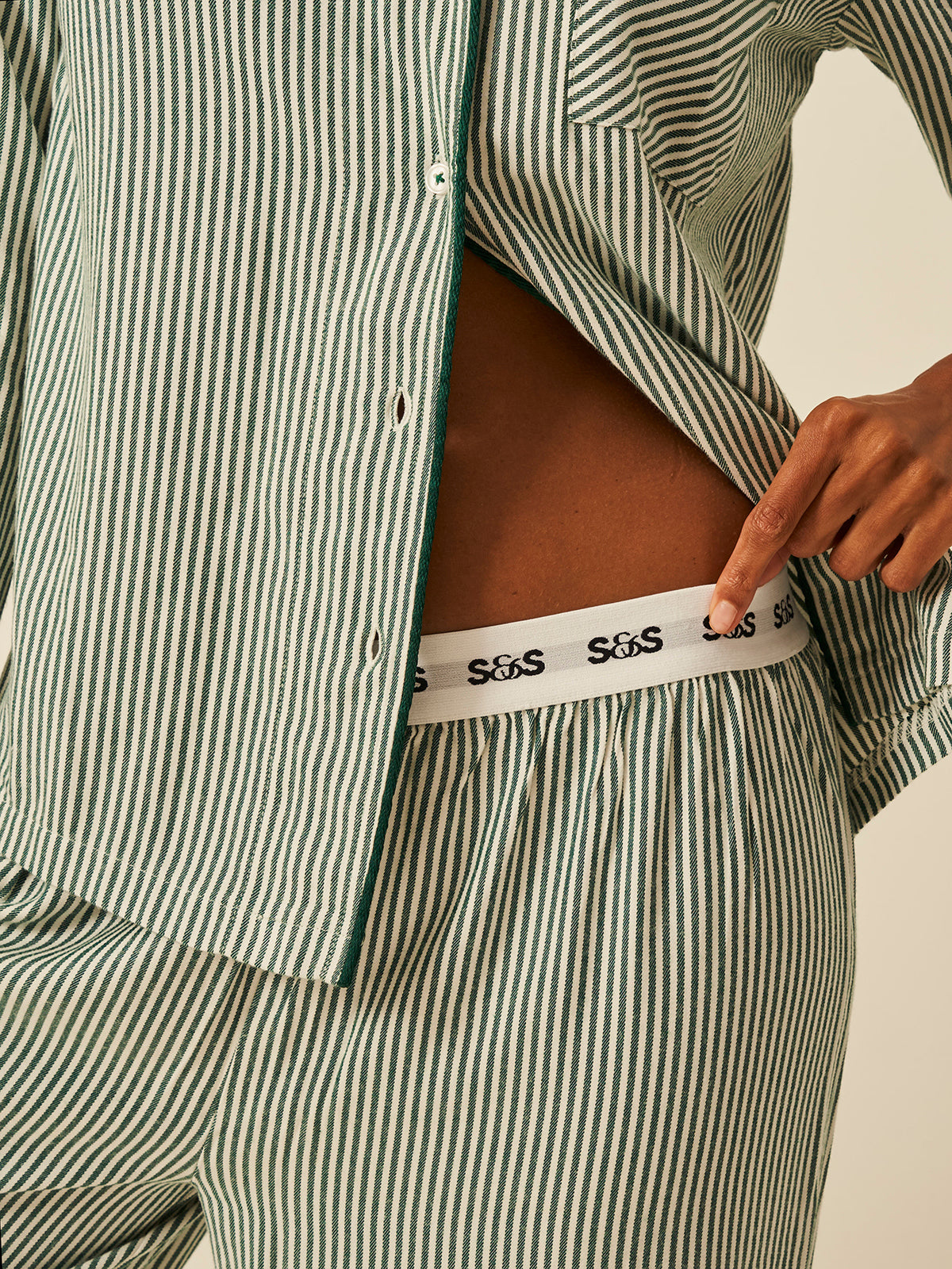 Soft Brushed Woven Pajama Bottoms - Alpine Stripe Fast Track Sourcing FZC LLC