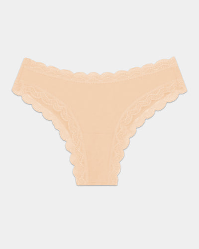 Brazilian Brief - Apricot Stripe & Stare