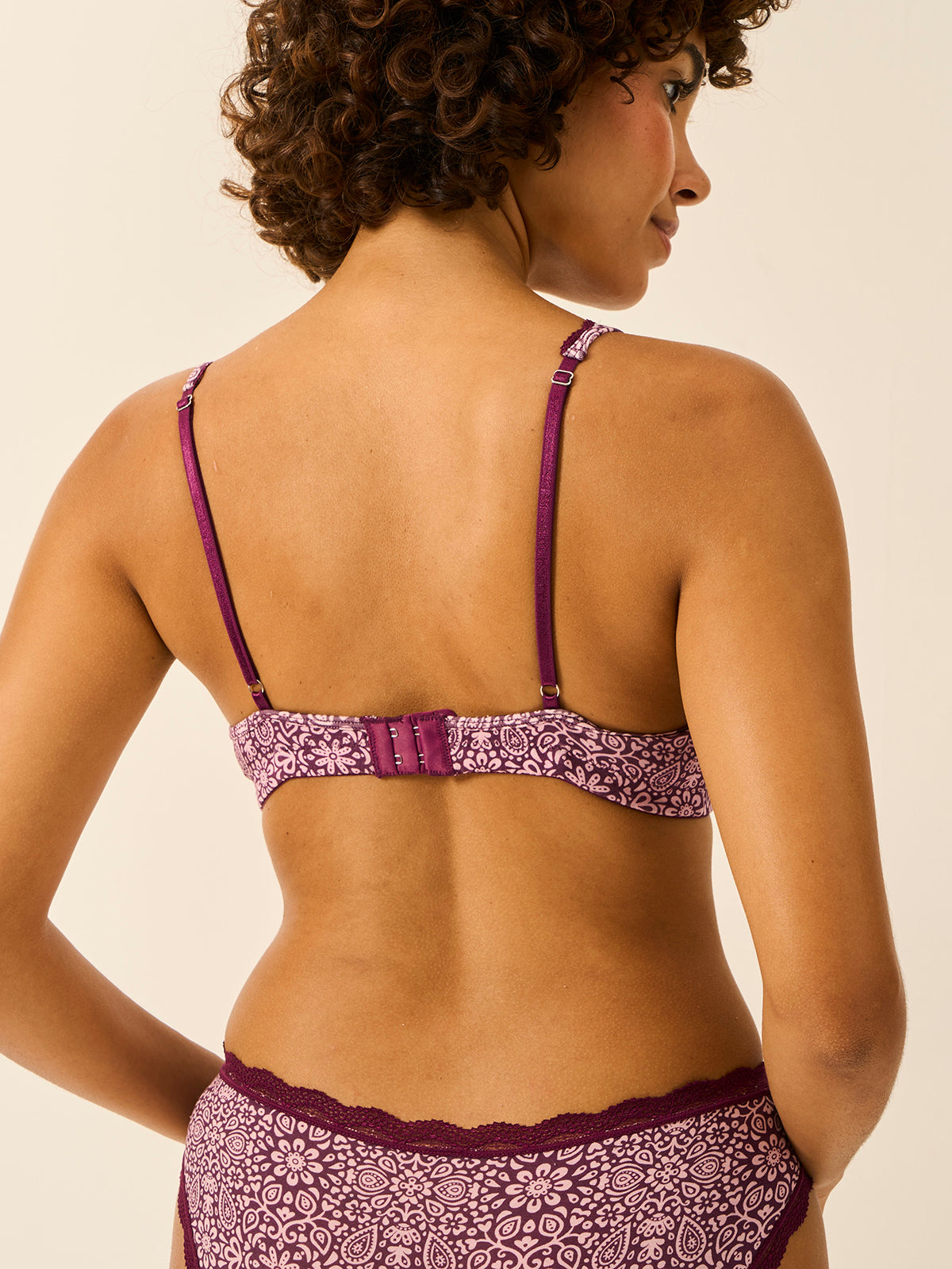 Lace Plunge Bra - Arts Floral