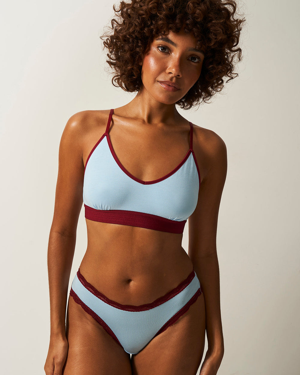 The Original Brief - Aruba Blue and Rouge Stripe & Stare