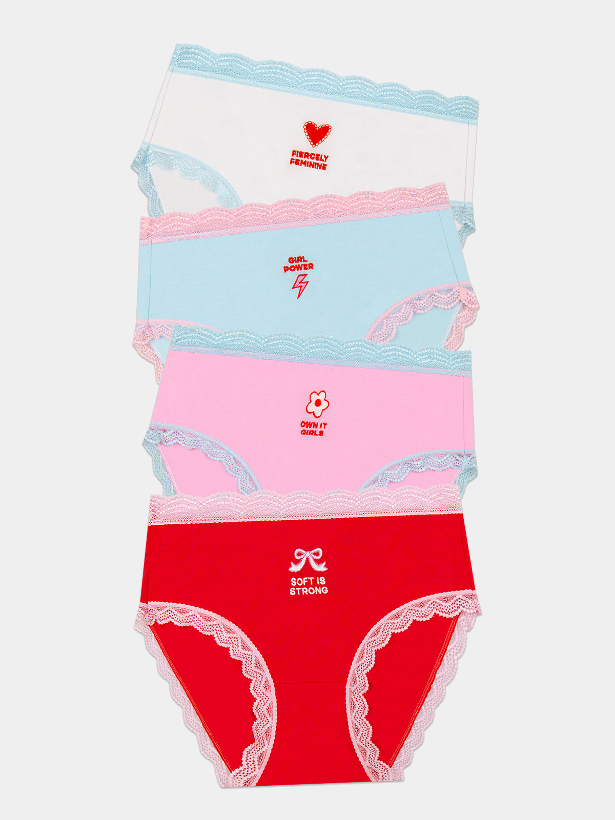 Buy Women Built X S&S High Rise Brief Four Pack - Soft is Strong Charming Garment Enterprises Co