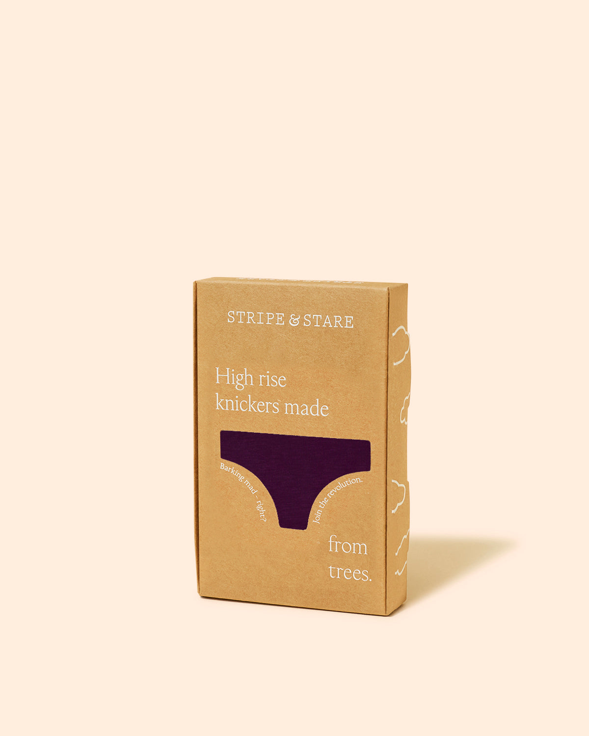 High Rise Brief - Black Cherry & Dusky Pink Wholegood Inter-United Ltd