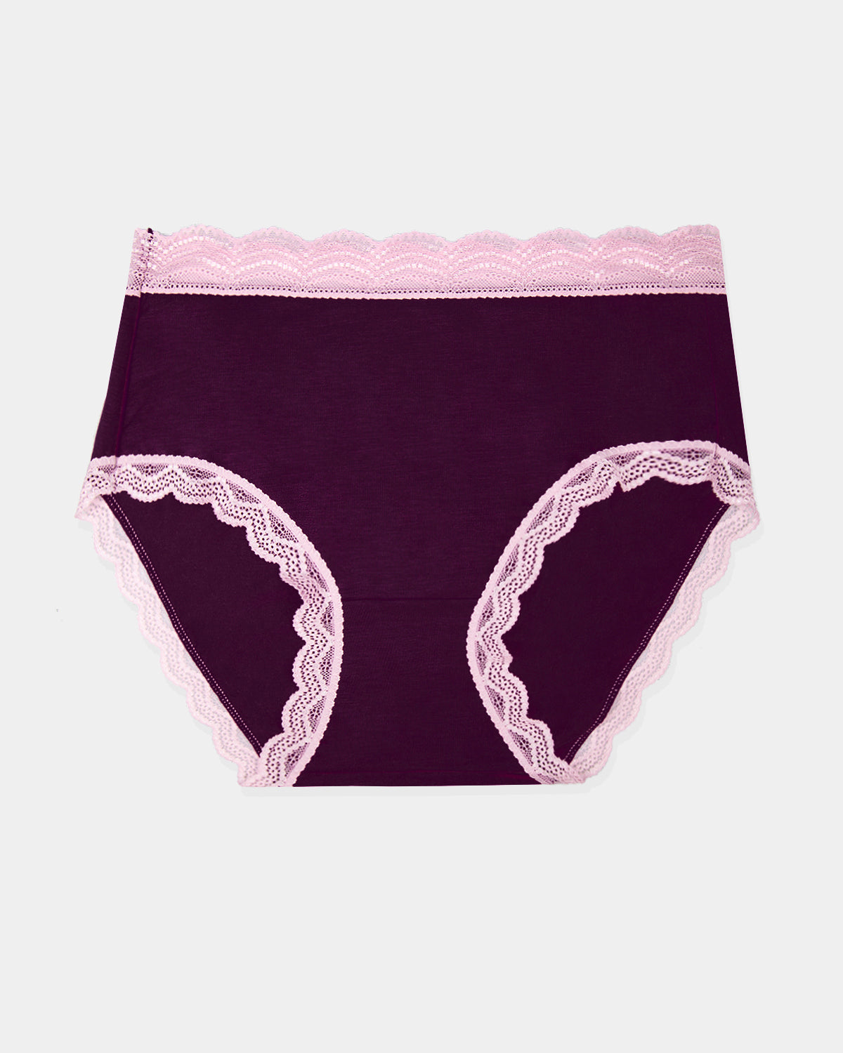 High Rise Brief - Black Cherry & Dusky Pink Wholegood Inter-United Ltd